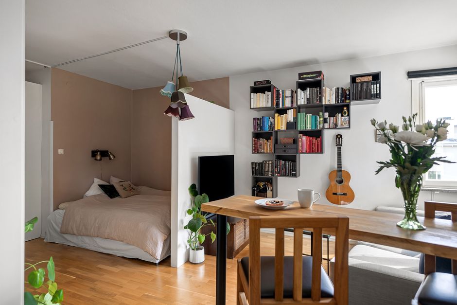 Modulaire meubels in kleine studio appartementen.